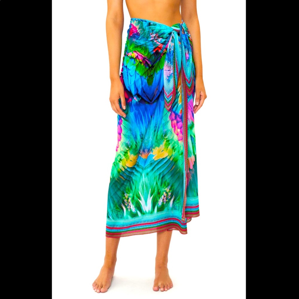 Camilla Age Of Asteria Long Sarong. One size. NEW- still in plastic wrap